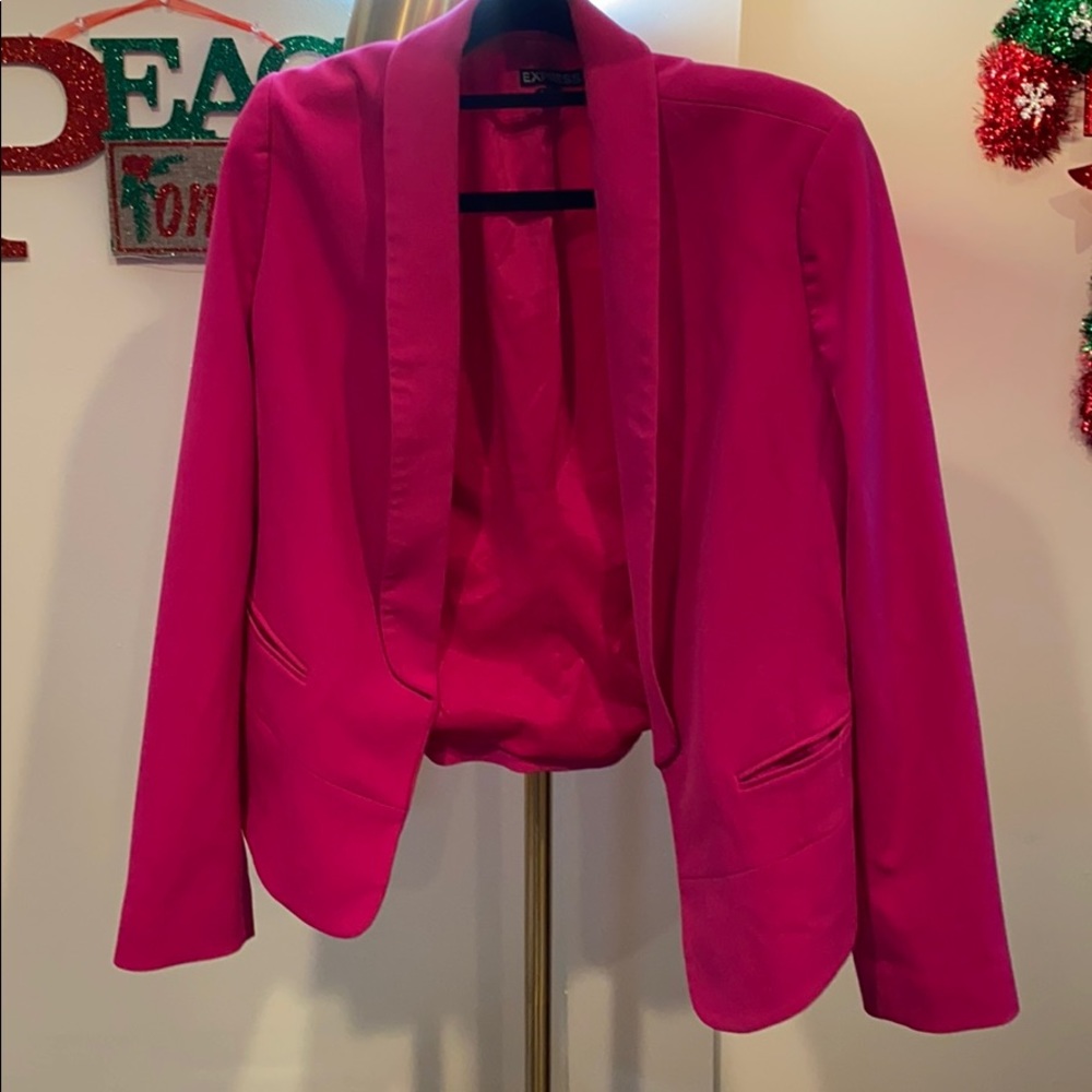 Express Hot Pink Blazer Size 6